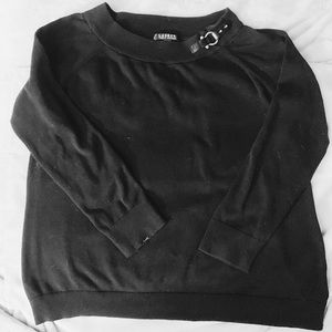 Ralph Lauren Cute Black Sweater with Buckle!